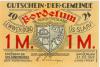 Bordelum - Gemeinde - 1921 - 31.3.1922 - 1 Mark 
