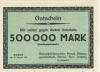 Borna - Braunkohlenwerke AG - 15.8.1923 - 500000 Mark 