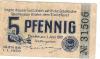 Brake - Stadt - 1.6.1917 - 5 Pfennig 