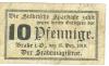 Brake - Stadt - 15.12.1918 - 10 Pfennig 