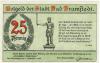 Bramstedt (Bad) - Stadt - 7.12.1920 - 25 Pfennig 