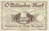 Bruchsal - Stadt - 24.10.1923 - 10 Milliarden Mark 