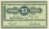 Bückeburg - Sparkasse - 1.7.1919 - 25 Pfennig 
