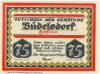 Büdelsdorf - Gemeinde - -- 75 Pfennig 