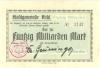 Bühl - Stadt - Oktober 1923 - 50 Milliarden Mark 