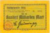Bühl - Stadt - Oktober 1923 - 100 Milliarden Mark 
