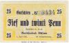 Büsum - Gemeinde - 1.7.1921 - 31.12.1921- 25 Pfennig 