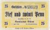 Büsum - Gemeinde - 1.7.1921 - 31.12.1921 - 25 Pfennig 