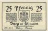 Burg (heute: Fehmarn) - Stadt - -- - 25 Pfennig 