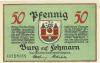 Burg (heute: Fehmarn) - Stadt - -- - 50 Pfennig 