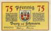 Burg (heute: Fehmarn) - Stadt - -- - 75 Pfennig 