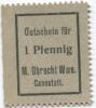 Cannstatt (heute: Stuttgart) - Obrecht, M., Witwe - -- 1 Pfennig 