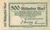 Cassel (heute: Kassel) - Reichsbahndirektion - 24.10.1923 - 500 Milliarden Mark