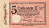 Cassel (heute: Kassel) - Reichsbahndirektion - 24.10.1923 - 5 Billionen Mark