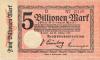 Cassel (heute: Kassel) - Reichsbahndirektion - 24.10.1923 - 5 Billionen Mark