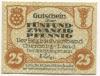 Chemnitz - Amtshauptmannschaft - - 31.12.1920 - 25 Pfennig 