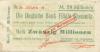 Chemnitz - Darmstädter und Nationalbank KaA, Filiale Chemnitz - 25.9.1923 - 20 Millionen Mark