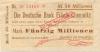 Chemnitz - Darmstädter und Nationalbank KaA, Filiale Chemnitz - 25.9.1923 - 50 Millionen Mark