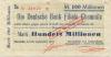 Chemnitz - Darmstädter und Nationalbank KaA, Filiale Chemnitz - 25.9.1923 - 100 Millionen Mark