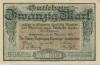 Chemnitz - Finanzvereinigung Chemnitzer Industrieller - 16.11.1918 - 31.1.1919 - 20 Mark