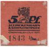 Chemnitz - Pickenhahn, J. C. F., & Sohn, (AG) - 1.6.1917 - 5 Pfennig