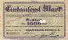 Chemnitz - Zimmermann-Werke AG, Rochlitzer Str. 32 - 26.10.1922 - 31.3.1923 - 1000 Mark