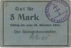 Chorzow - Gemeinde - - 10.10.1914 - 5 Mark 
