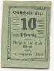 Cleve (heute: Kleve) - Stadt - 25.12.1920 - 10 Pfennig 