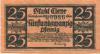 Cleve (heute: Kleve) - Stadt - 25.12.1920 - 25 Pfennig 