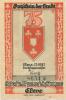 Cleve (heute: Kleve) - Stadt - 1921 - 75 Pfennig 