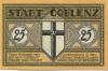 Coblenz (heute: Koblenz) - Stadt - 1.5.1921 - 25 Pfennig 