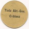 Coblenz (heute: Koblenz) - Tietz AG - -- 1 Pfennig 