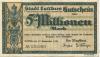 Cottbus - Stadt - 17.9.1923 - 5 Millionen Mark 