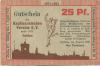 Cottbus - Kaufmännischer Verein eV, Spremberger Str. 39 - August 1921 - 1.4.1922 - 25 Pfennig