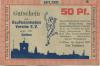Cottbus - Kaufmännischer Verein eV, Spremberger Str. 39 - August 1921 - 1.4.1922 - 50 Pfennig