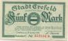 Crefeld (heute: Krefeld) - Stadt - 21.10.1918 - 5 Mark 