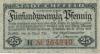 Crefeld (heute: Krefeld) - Stadt - 22.4.1920 - 31.3.1922 - 25 Pfennig 