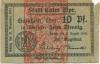 Culm (heute: PL-Chelmno) - Stadt - 9.8.1918 - 31.12.1921 - 10 Pfennig 