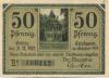 Cuxhaven - Stadt - Oktober 1919 - 31.12.1921 - 50 Pfennig 