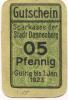 Dannenberg - Sparkasse der Stadt - - 1.1.1923 - 05 Pfennig 