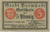 Darmstadt - Stadt - 15.12.1920 - 5 Pfennig 