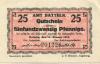 Datteln - Amt - 15.1.1918 - 25 Pfennig 