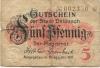 Delitzsch - Stadt - 1917 - 5 Pfennig 