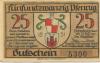 Derenburg - Stadt - 20.12.1920 - 25 Pfennig 