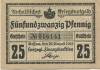 Dessau - Herzogliche Anhaltische Finanzdirektion - 20.8.1918 - 31.12.1921 - 25 Pfennig 