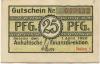 Dessau - Anhaltische Finanzdirektion - 1.4.1920 - 31.12.1921 - 25 Pfennig