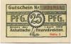 Dessau - Anhaltische Finanzdirektion - 1.4.1920 - 31.12.1921 - 25 Pfennig