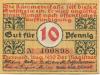 Detmold - Stadt - August 1920 - 10 Pfennig 