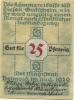 Detmold - Stadt - August 1920 - 25 Pfennig 