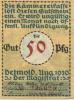 Detmold - Stadt - August 1920 - 50 Pfennig 